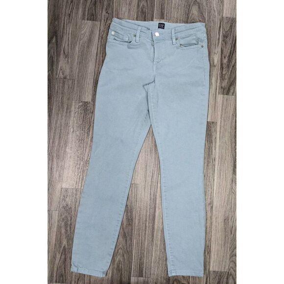 Gap Womens Size 27 Regular Pockets Skinny Denim Blue Jeans Leggings - Picture 1 of 10